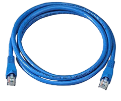 Patchcord Cat6A RJ45 UTP LSZH Mavi 1m