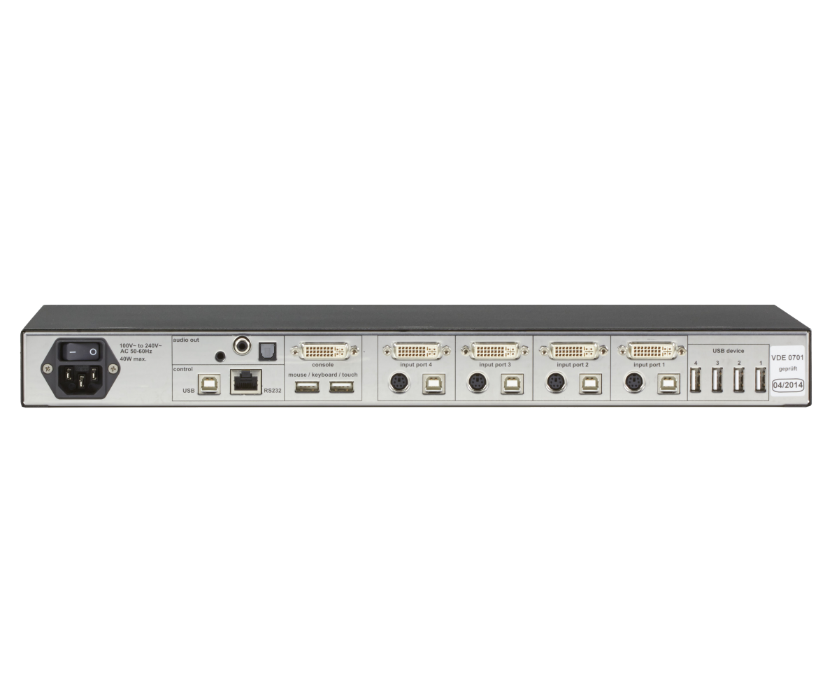 4 SITE FLEX Quad Screen Multiviewer with KVM Switch