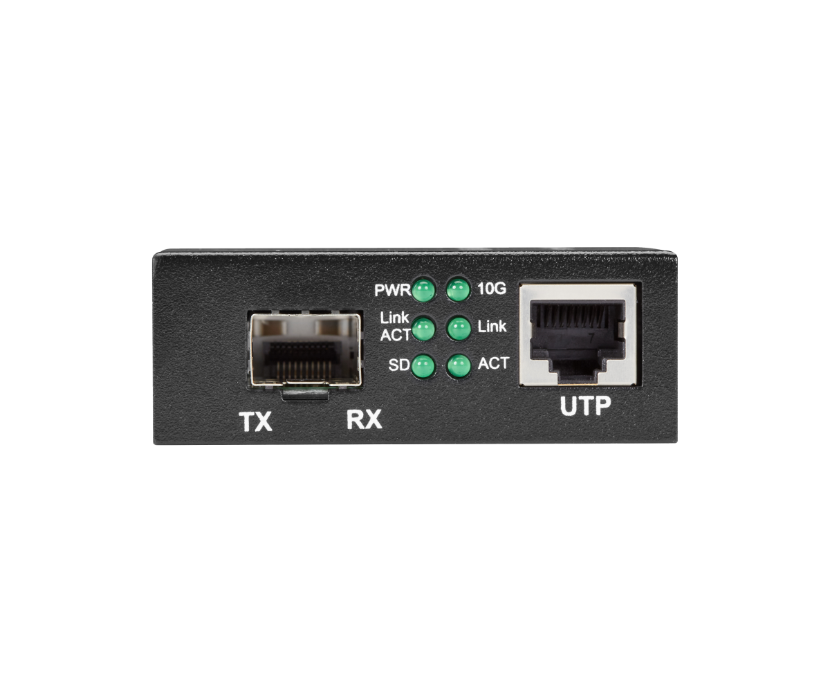 10GBaseT Bakır - 10GBase-R Fiber SFP Media Dönüştürücü