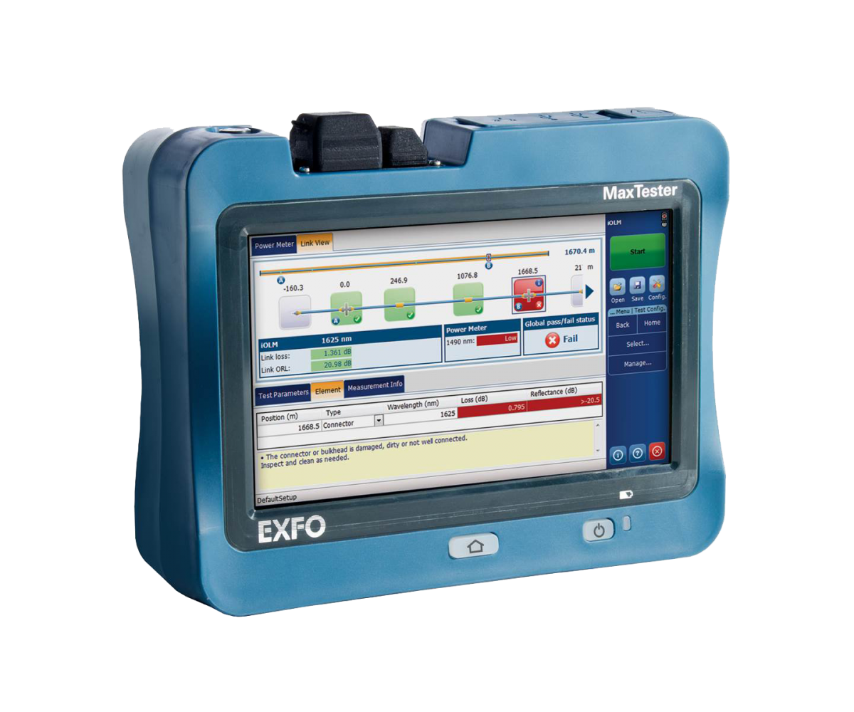 EXFO MAX-720C Single Mode ve Multi Mode Fiber Test Cihazı